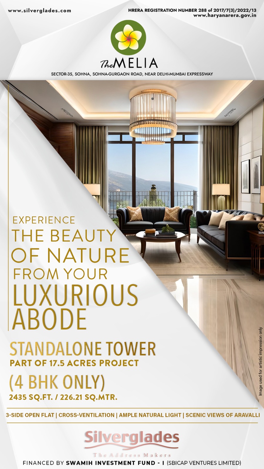 Silverglades The Melia: Exclusive 4 BHK Residences Amidst Nature in Sohna Update
