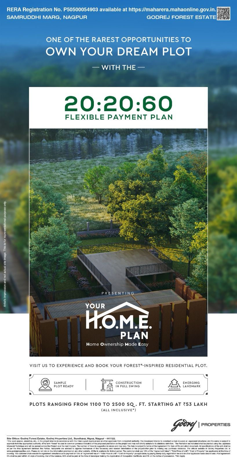 Own Your Dream Plot at Godrej Forest Estate, Starting ₹53 Lakh, Nagpur Update