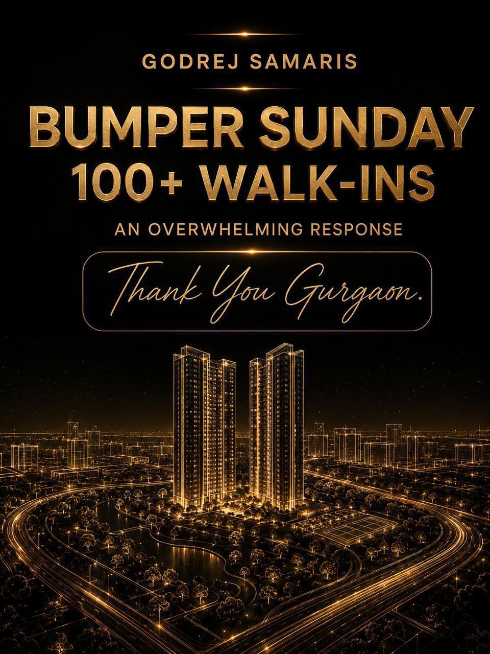 Join the Success at Godrej Samaris || Thank You, Gurgaon! || Overwhelming Walk-Ins at Godrej Samaris Update