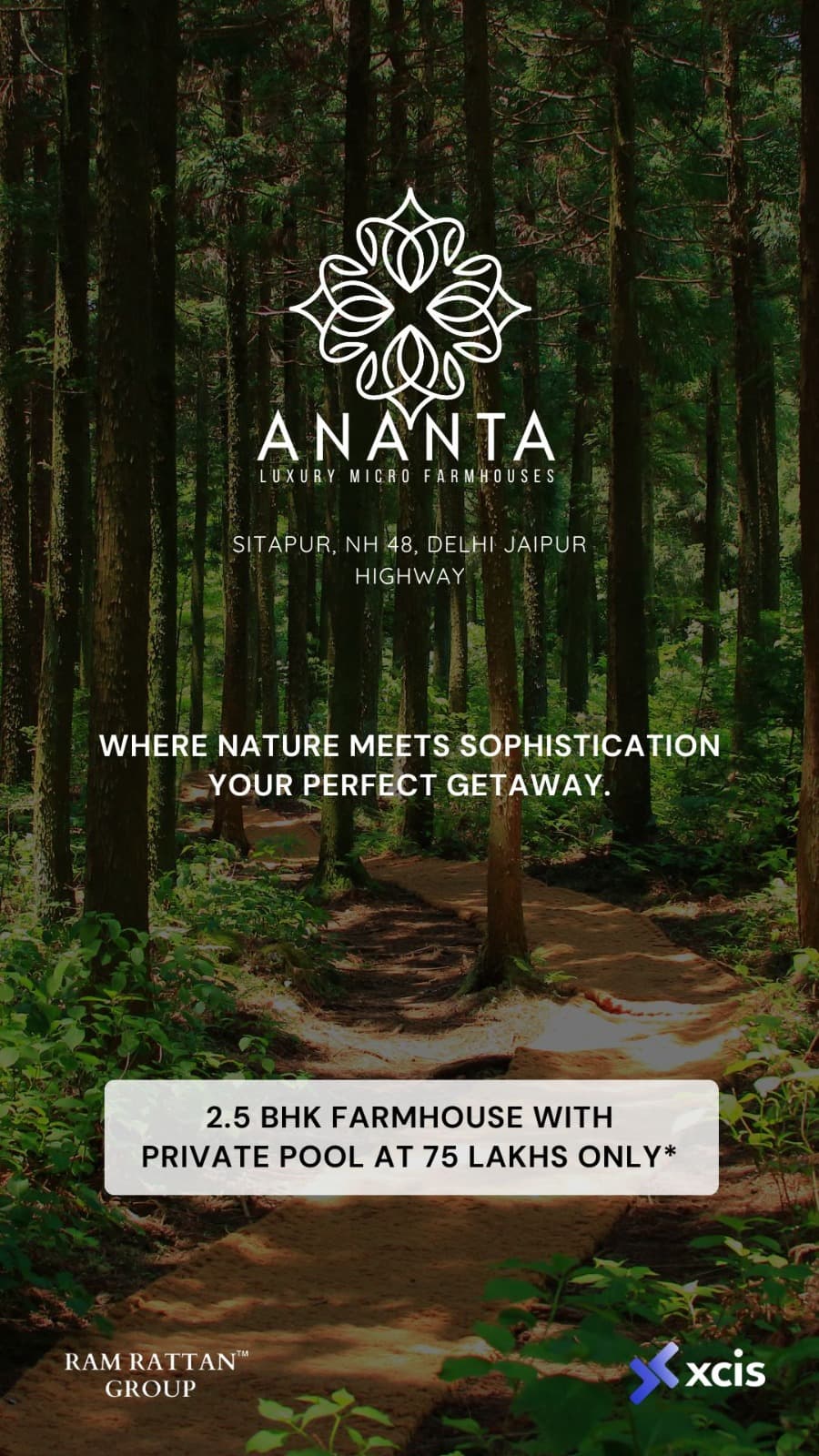 Discover Ananta Farmhouses in Sitapur, 2.5 BHK with Private Pool at 75 Lakhs Update