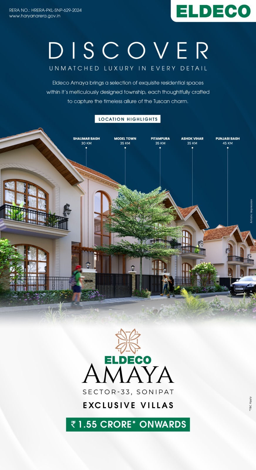 Experience Luxury Living at Eldeco Amaya, Sector-33, Sonipat - Starting at ₹1.55 Crore Update