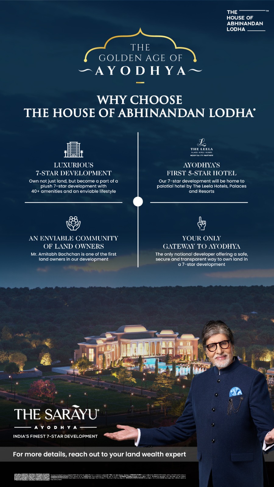 Discover The Golden Age, The Sarayu, Ayodhya's Finest 7-Star Development by House of Abhinandan Lodha Update