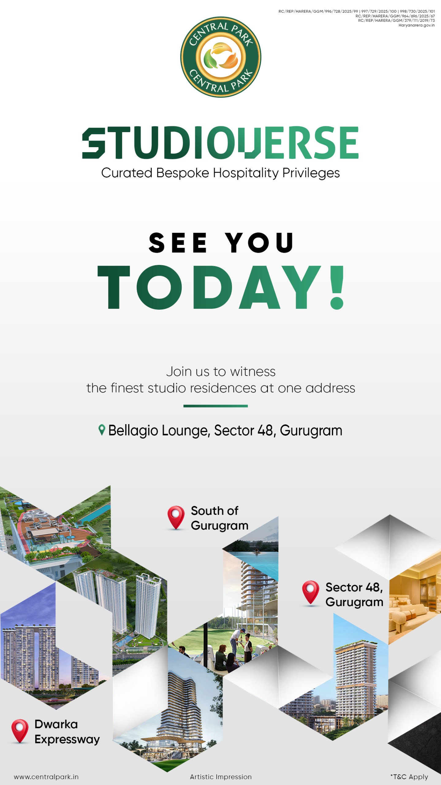 Explore StudioVerse by Central Park, Sector 48, Gurugram Today! Update
