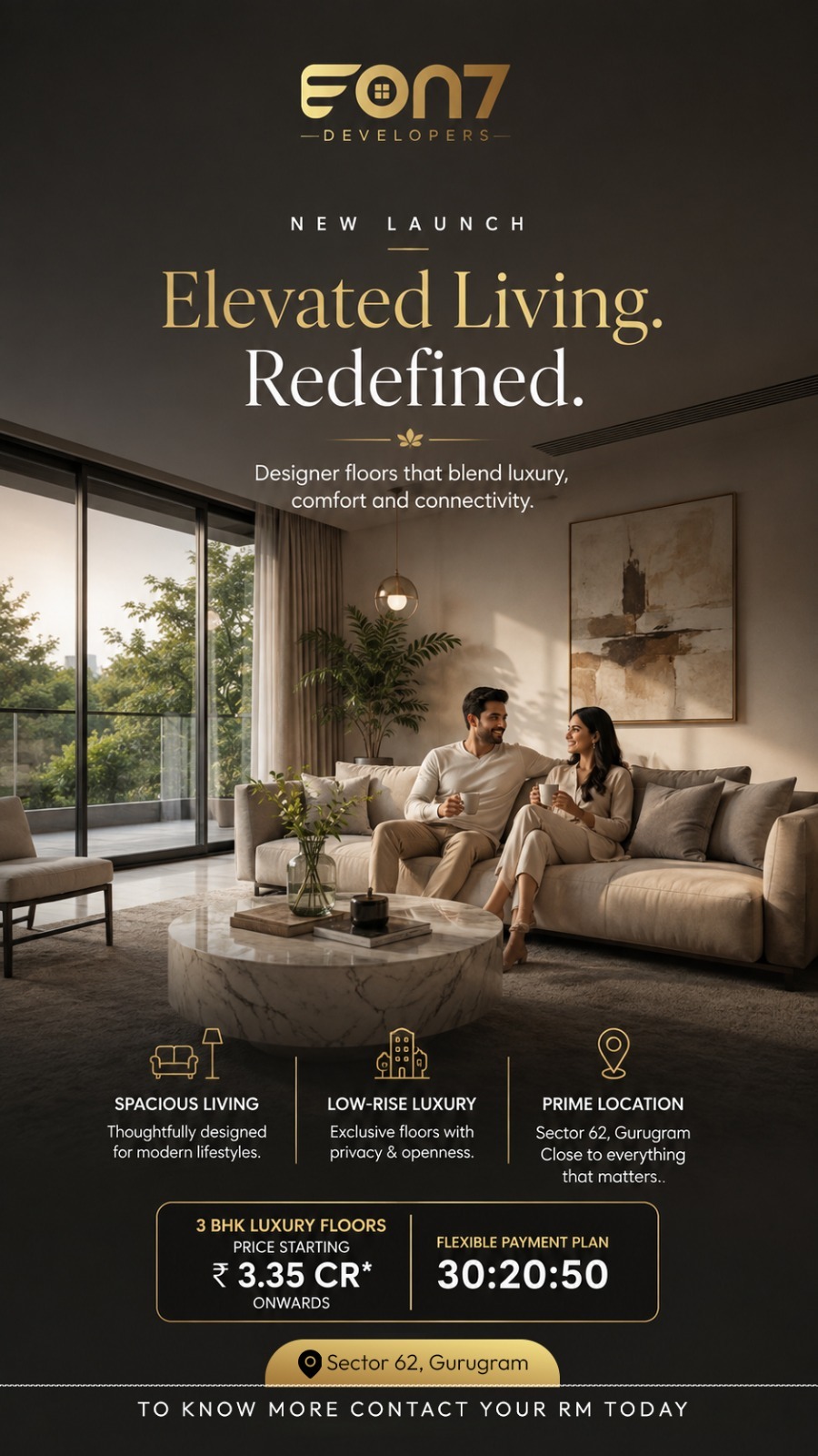 Discover Luxury Living in Sector 62, Gurugram || New Launch by EON7 Developers || Explore Our Designer Floors Now Update