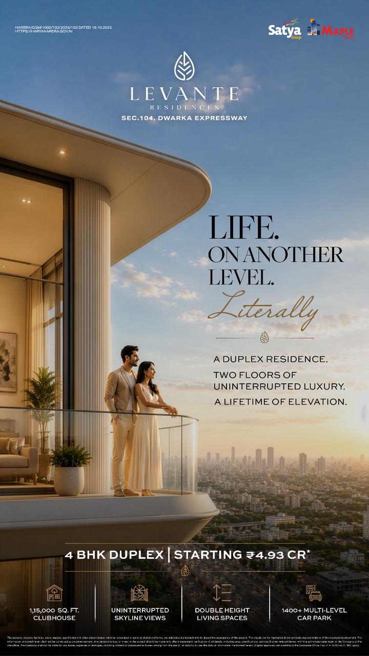 Discover Levante Residences Now || Luxury Duplex Living at Levante || Elevate Your Lifestyle in Sector 104 Update