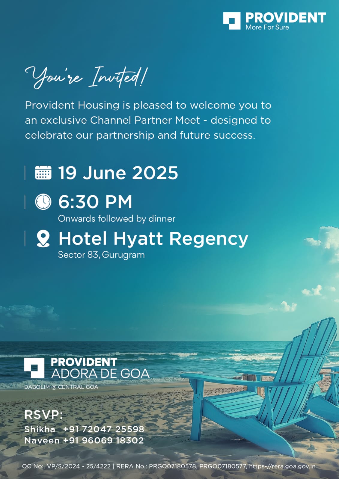 Join Provident Housing's Exclusive Event, 19 June 2025, 6:30 PM, Hotel Hyatt Regency, Gurugram Update