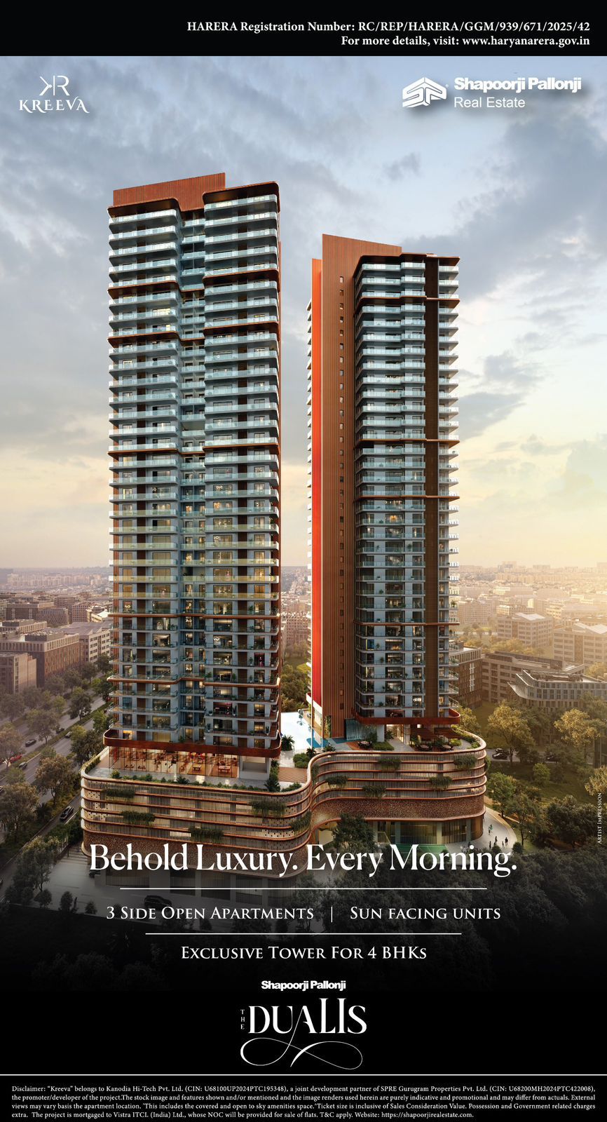 Discover Luxury Living at The Dualis by Shapoorji Pallonji in Kreeva Update