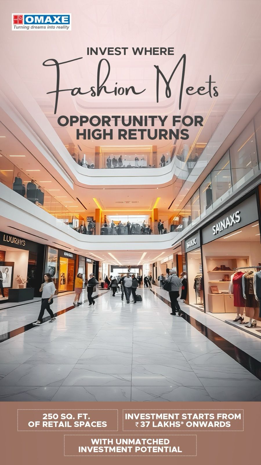 Invest in Omaxe Fashion Meets, Retail Spaces in Delhi, Starting at ₹37 Lakhs Update