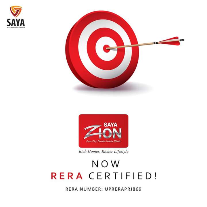 Saya Zion is now RERA registered Update