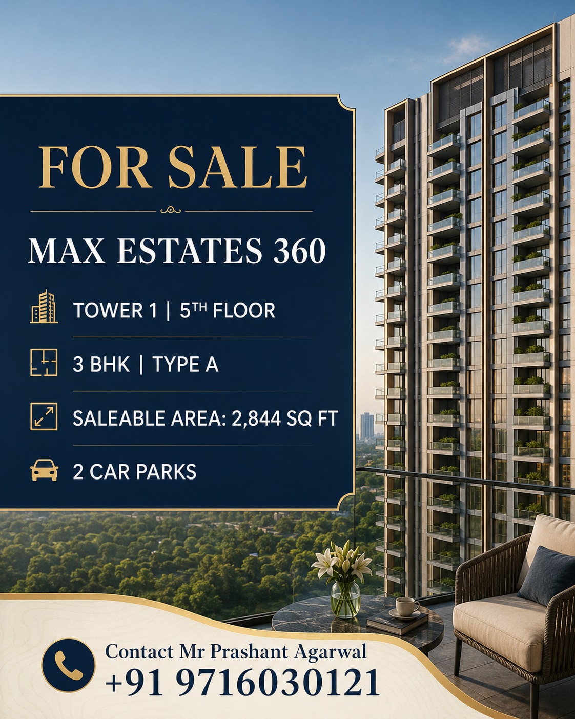 Exclusive 3 BHK at Max Estates 360 || For Sale: Max Estates 360, 5th Floor || Discover Max Estates 360: 3 BHK Opportunity Update