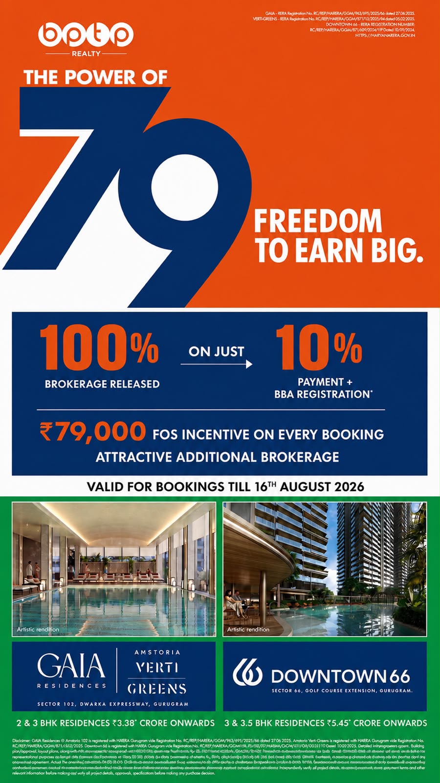 Unlock the Power of 79 with BPTP Realty! || Brokerage Freedom: Earn Big Now! || Seize the 79K Incentive Opportunity! Update