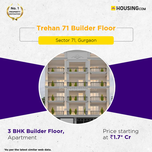 Trehan 71 Builder Floor: Spacious 3 BHK Homes in Sector 71, Gurgaon Update
