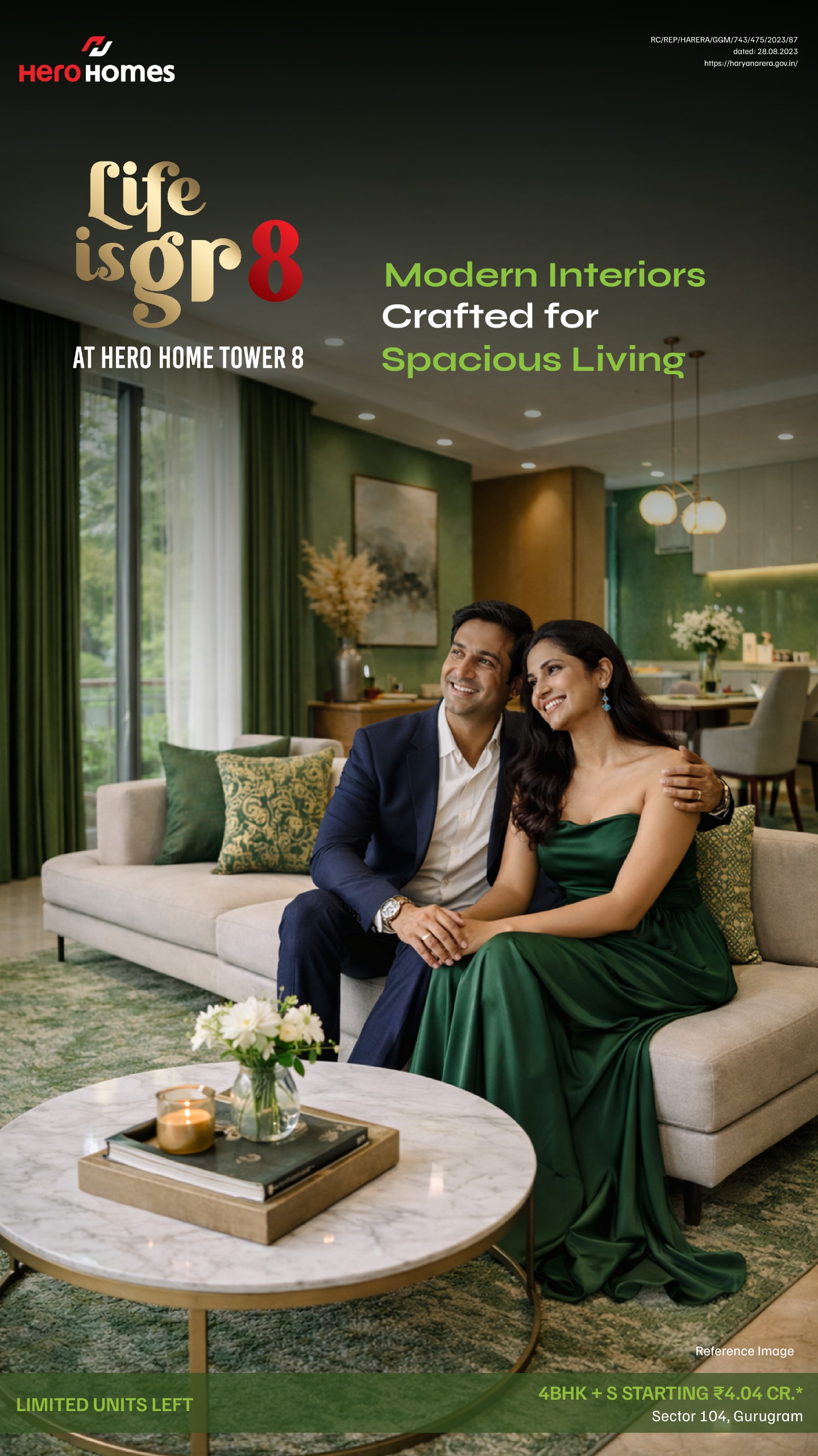 Hero Homes Tower 8, 4BHK+S at 4.04 Cr, Sector 104, Gurugram Update