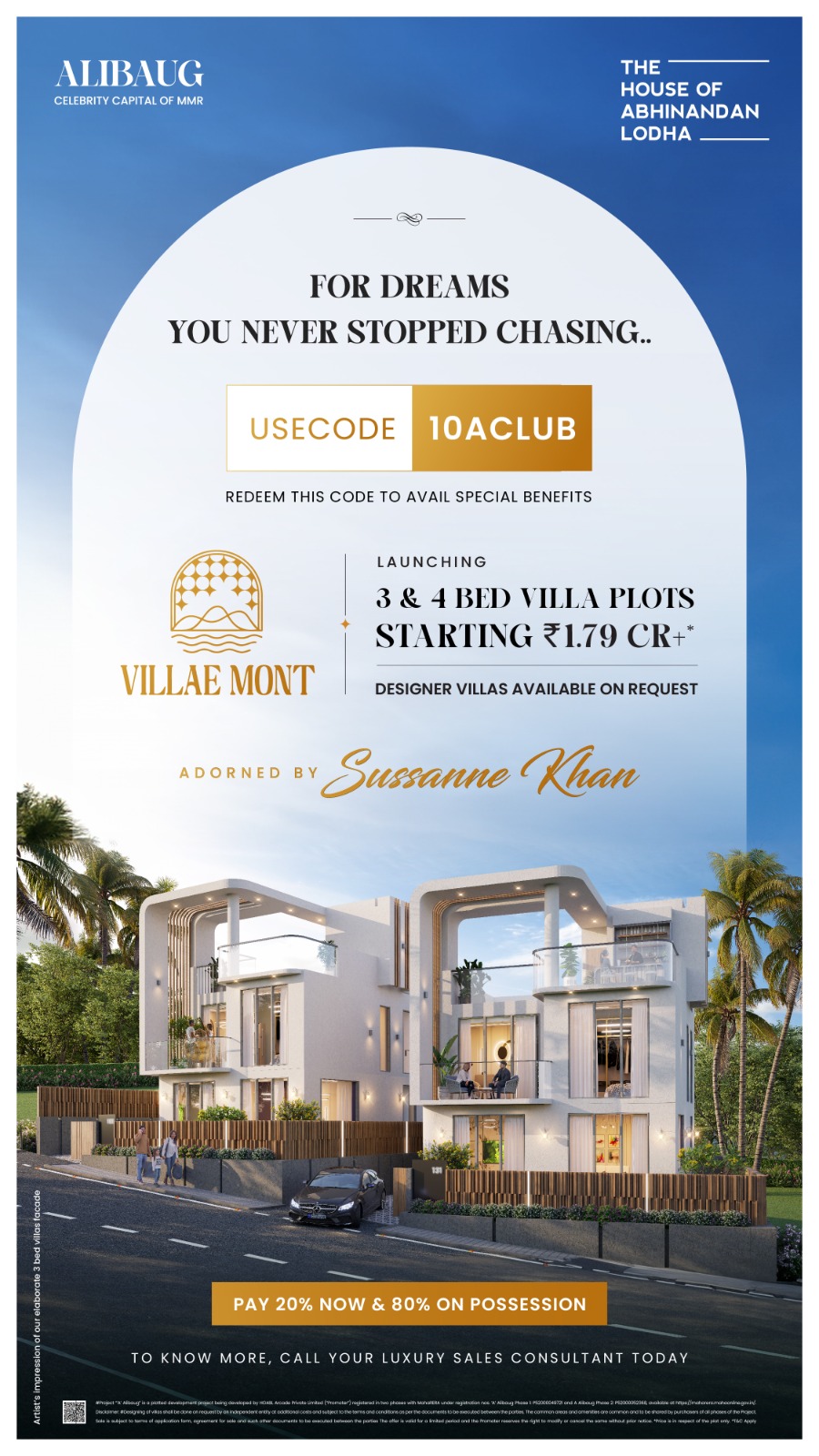 Cliff Couture Living: An Exquisite Creation by Sussanne Khan at The House of Abhinandan Lodha in North Alibaug Update