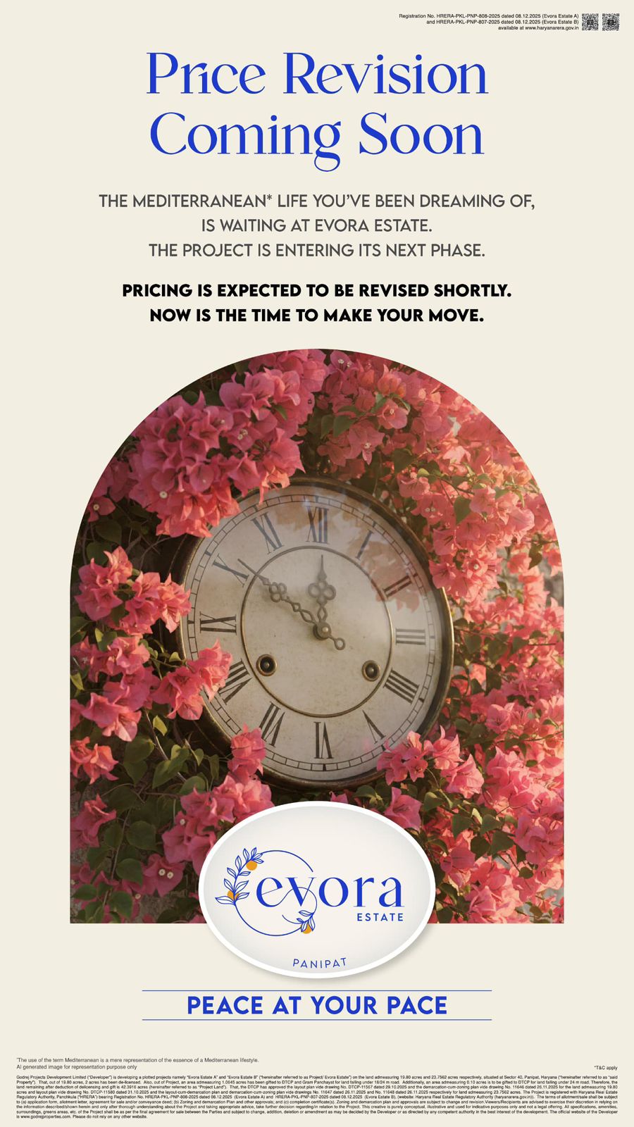 Evora Estate, Panipat - Secure Your Plot Before Price Rise Update