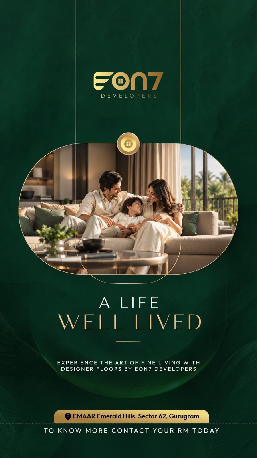 Discover Luxury Living with EON7 Developers || Experience Designer Floors at EMAAR Emerald Hills || Elevate Your Lifestyle in Sector 62, Gurugram