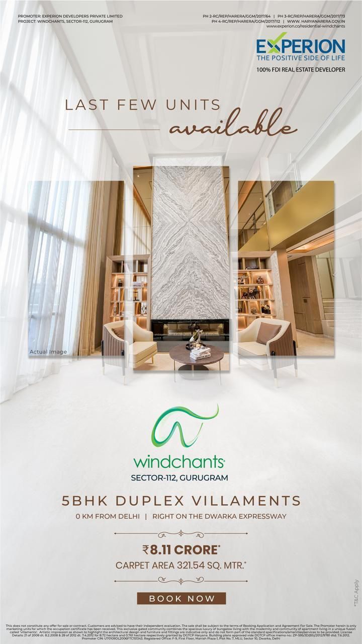 Discover Luxury Living at Windchants, Gurugram, by Experion, Starting at ₹8.11 Crore Update