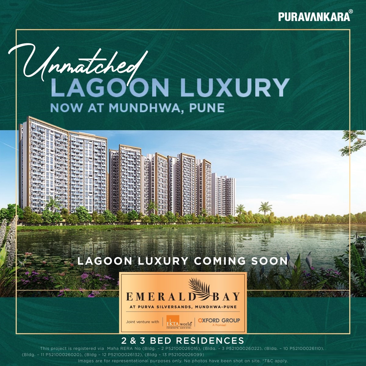 Launching Emerald Bay at Purva Silver Sands in Mundhwa, Pune Update