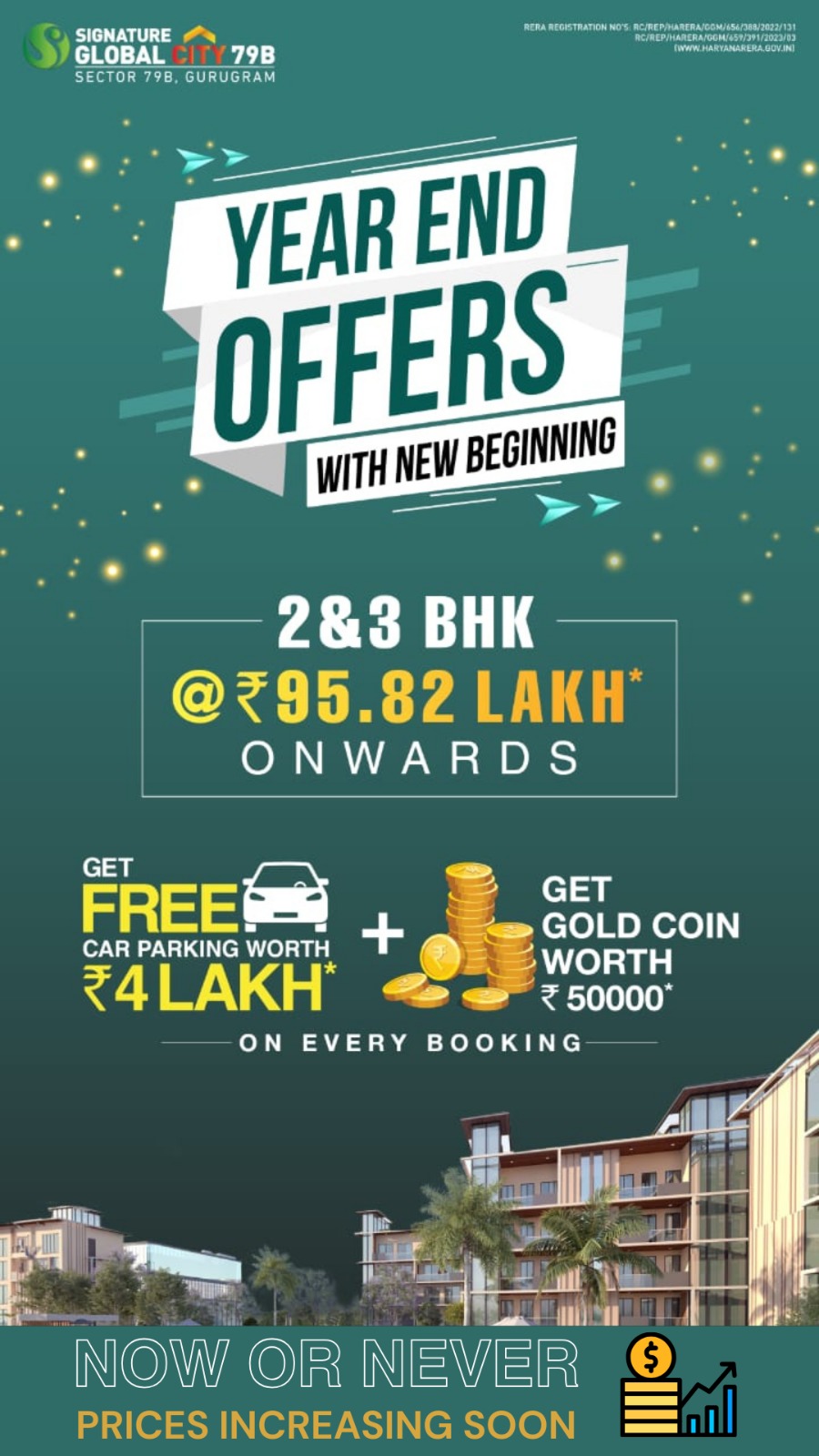 Embrace a New Beginning with Signature Global City 79B's Year-End Offers in Gurugram Update