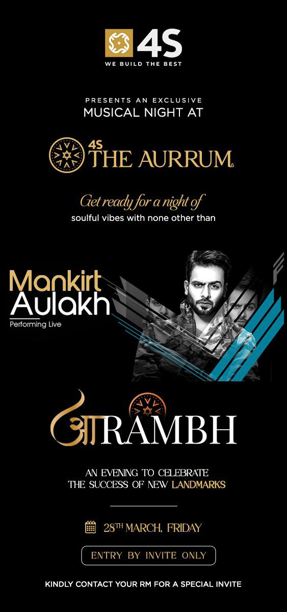 Join Us for an Exclusive Musical Night at 4S The Aurrum on 28th March, Friday Update