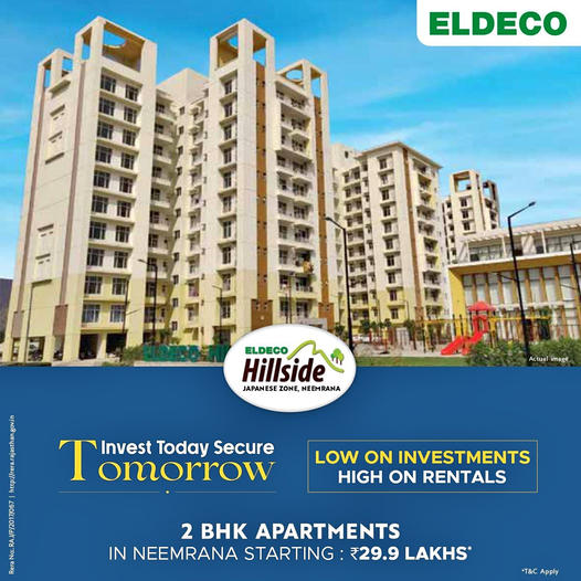 Eldeco Hillside: Affordable Luxury with 2 BHK Apartments in Neemrana's Japanese Zone Update