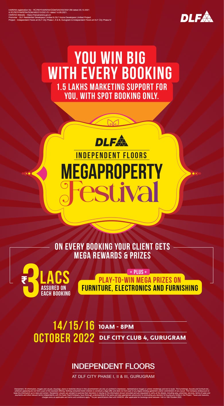 DLF Independent floors megaproperty festival in Gurgaon Update