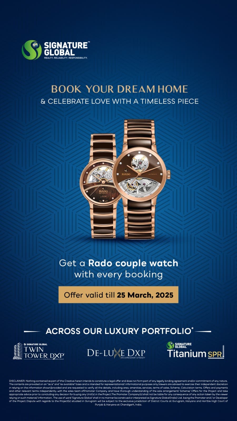Book Your Dream Home with Signature Global, Gurgaon. Offer Ends March 25, 2025. Update