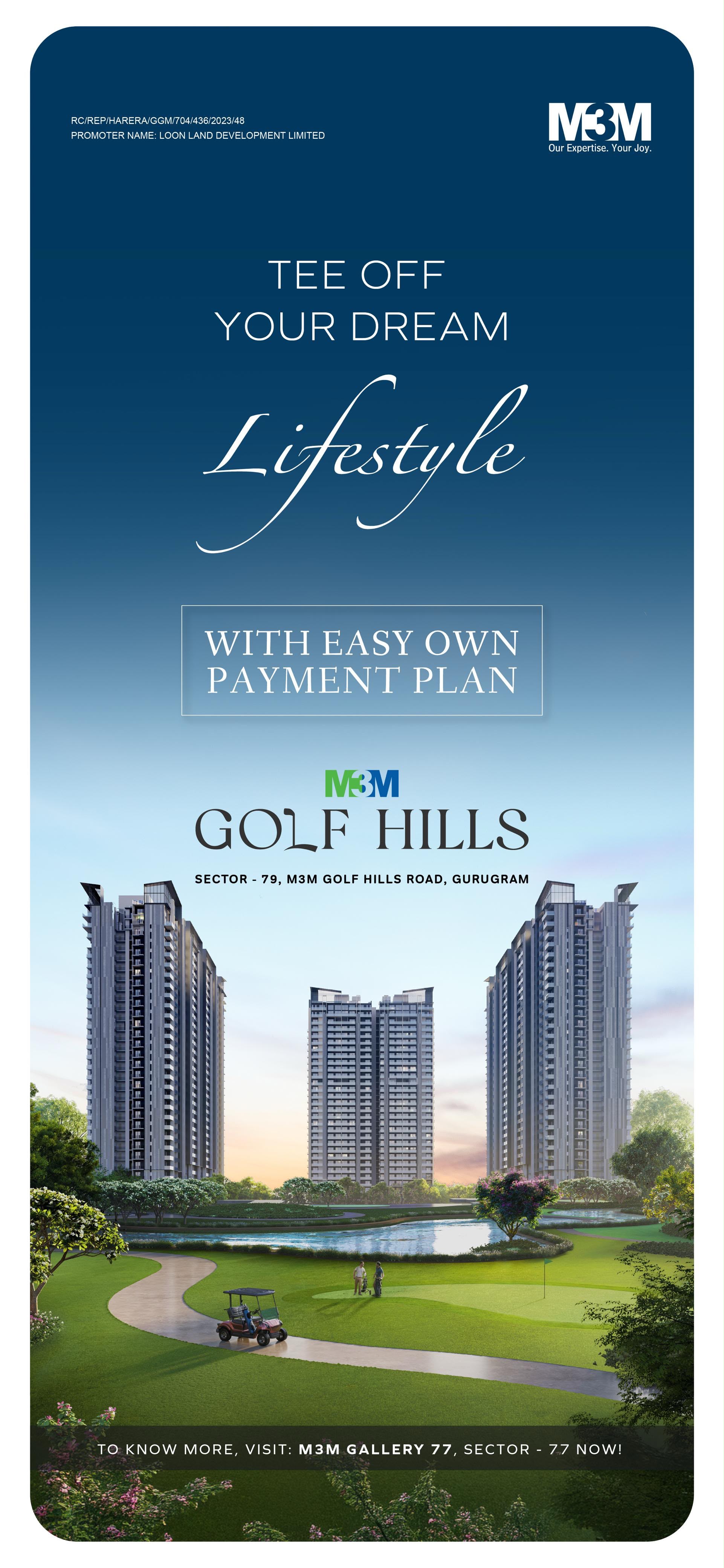 Explore M3M Golf Hills with Easy Payment Plan || Discover Your Dream Lifestyle at M3M Golf Hills || Visit M3M Gallery 77 Today Update