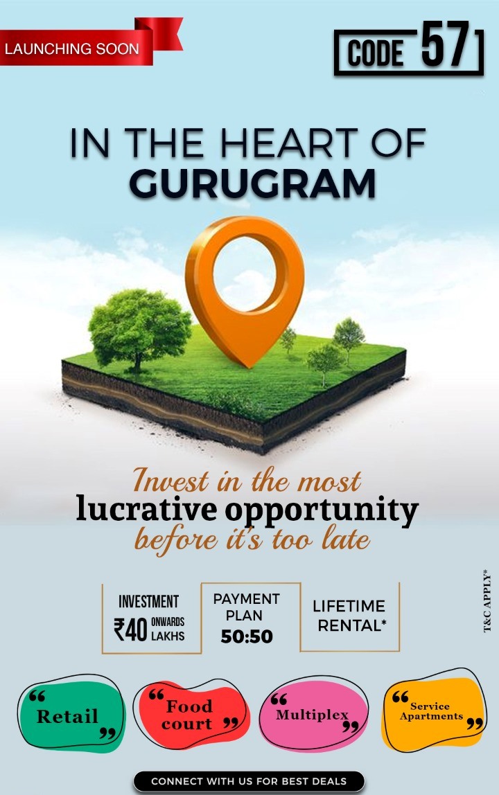 Presenting 50:50 payment plan at M3M Code 57 in Sector 57, Gurgaon Update