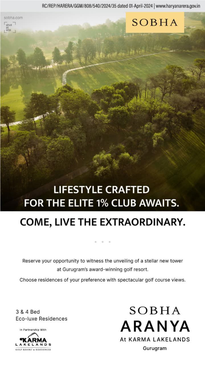 Own Ultra-Luxury at SOBHA ARANYA - The Elite Golf Paradise in Gurugram Update