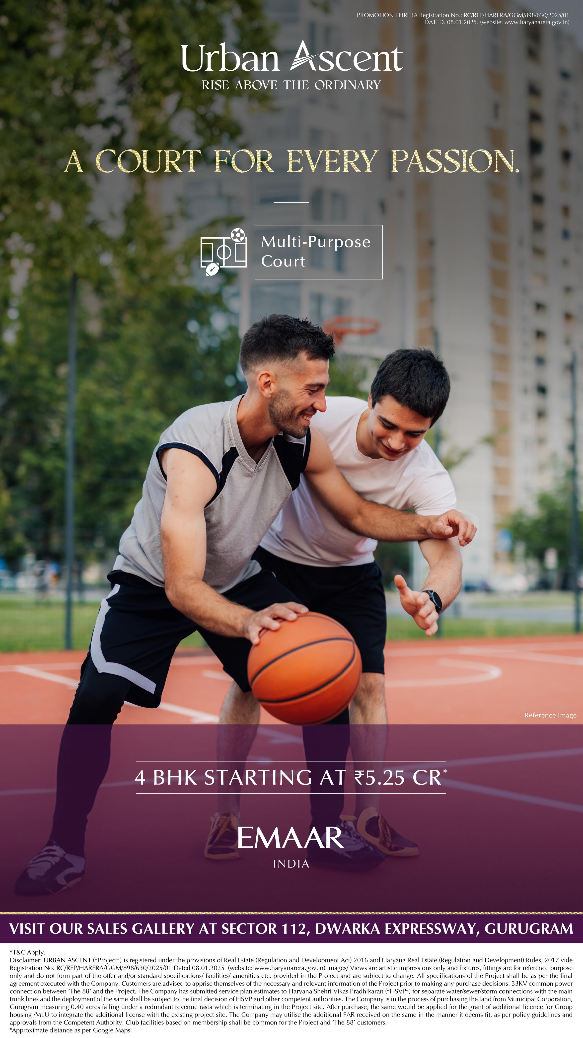 Discover Urban Ascent: Luxurious 4 BHKs at ₹5.25 Cr, Emaar's Latest Project in Gurugram Update