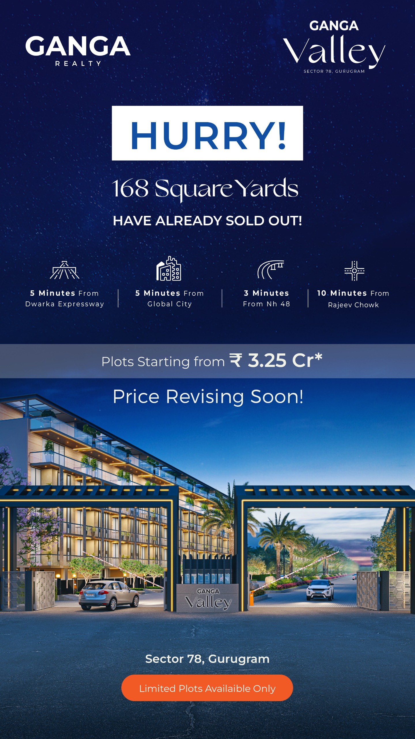 Prime Plots in Ganga Valley, Sector 78, Gurugram Starting at ₹3.25 Cr Update