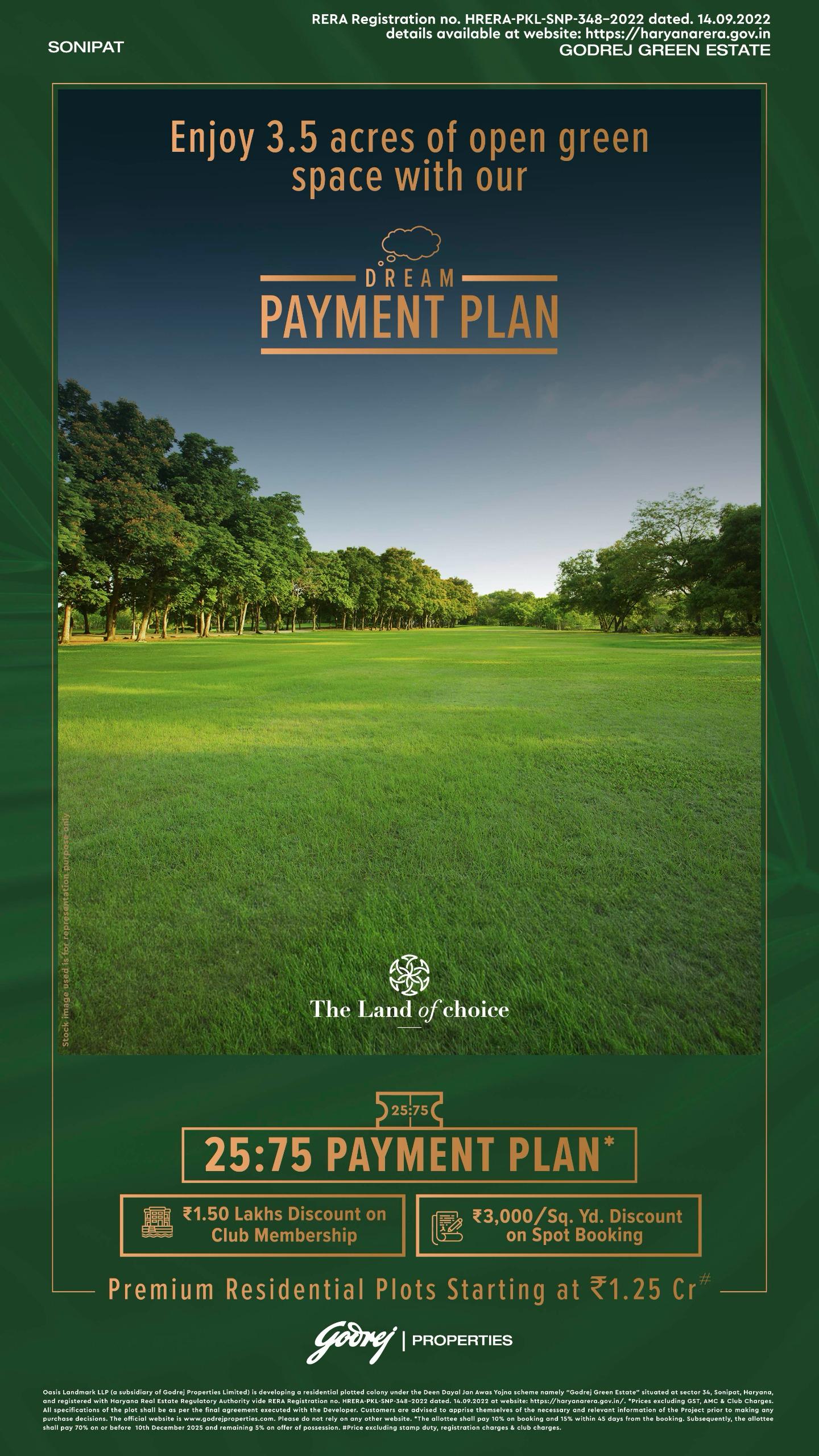 Explore Godrej Green Estate in Sonipat - Premium Plots Starting at ₹1.25 Cr Update