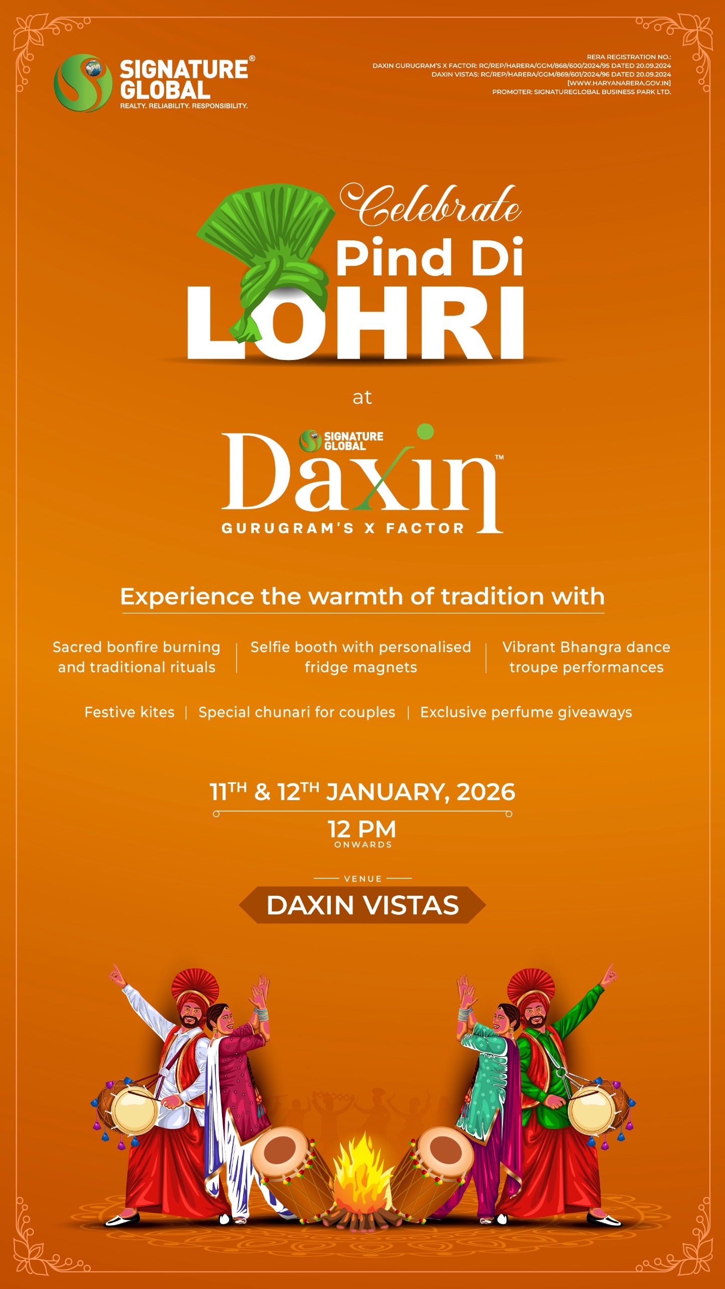 Celebrate Lohri at Daxin Vistas by Signature Global, Gurugram Update