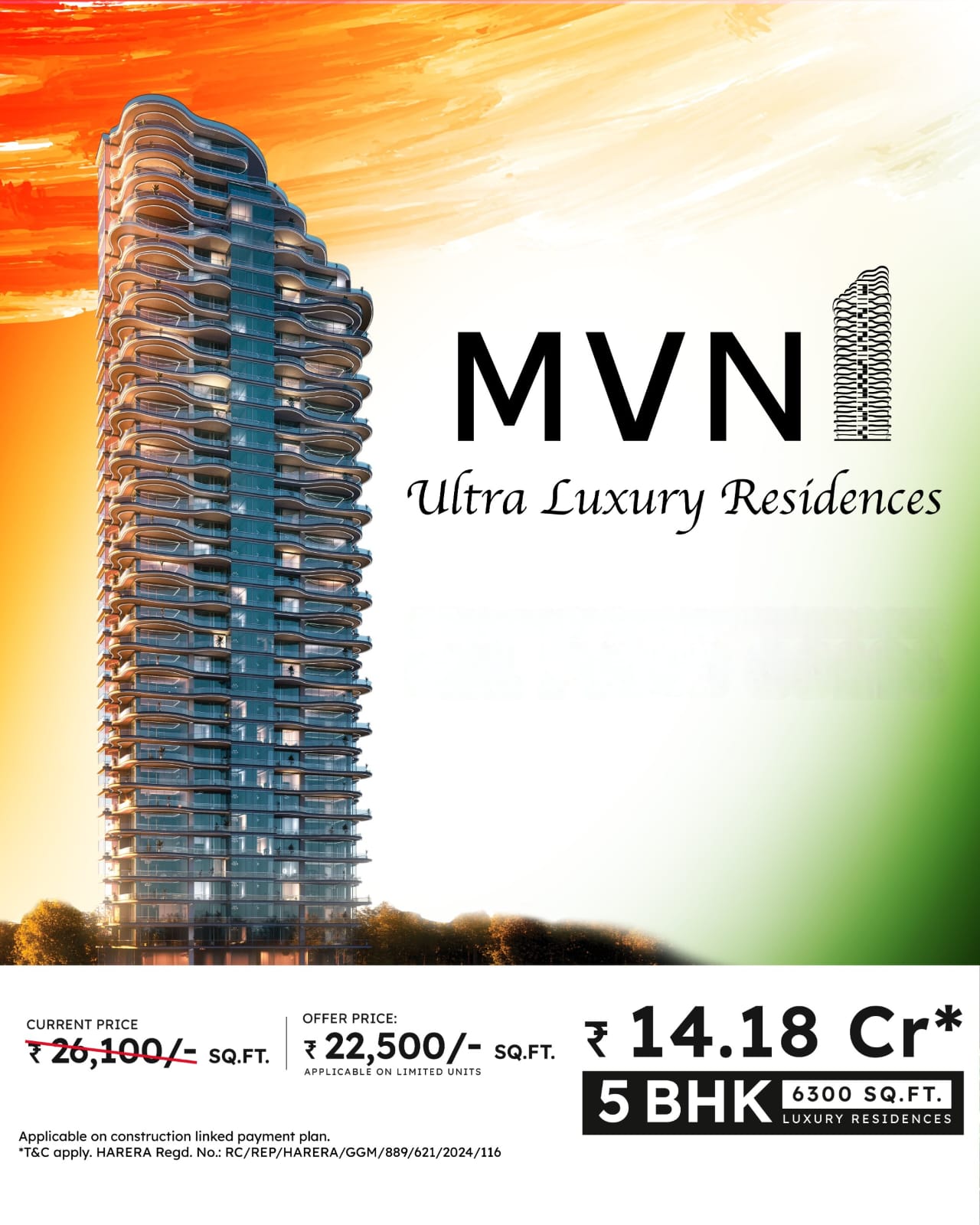 Discover MVN Ultra Luxury Residences || Limited-Time Offer: ₹22,500/SQ.FT || Luxury 5BHK at ₹14.18 Cr Update