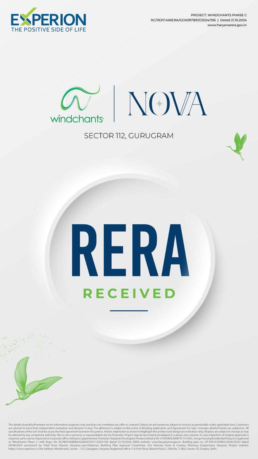 Discover Experion Windchants NOVA in Sector 112, Gurugram Update