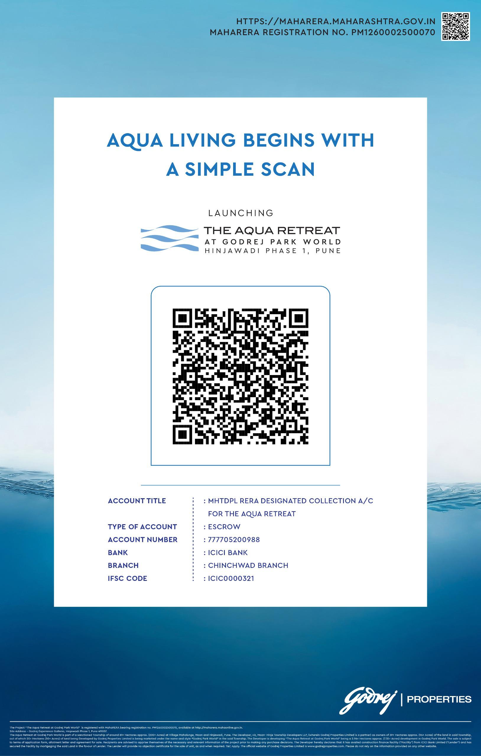 Discover the Aqua Retreat by Godrej Properties in Hinjawadi Phase 1 Pune Update