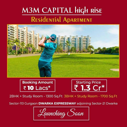 Booking amount Rs 10 Lac only at M3M Capital in Sector 113, Gurgaon Update