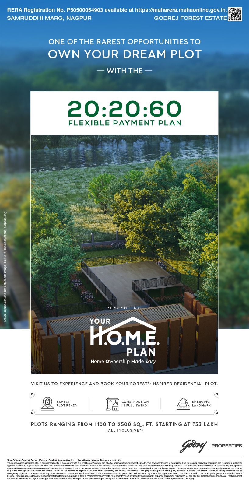 Own Your Dream Plot with Godrej Forest Estate in Samruddhi Marg, Nagpur, Starting at ₹53 Lakh Update