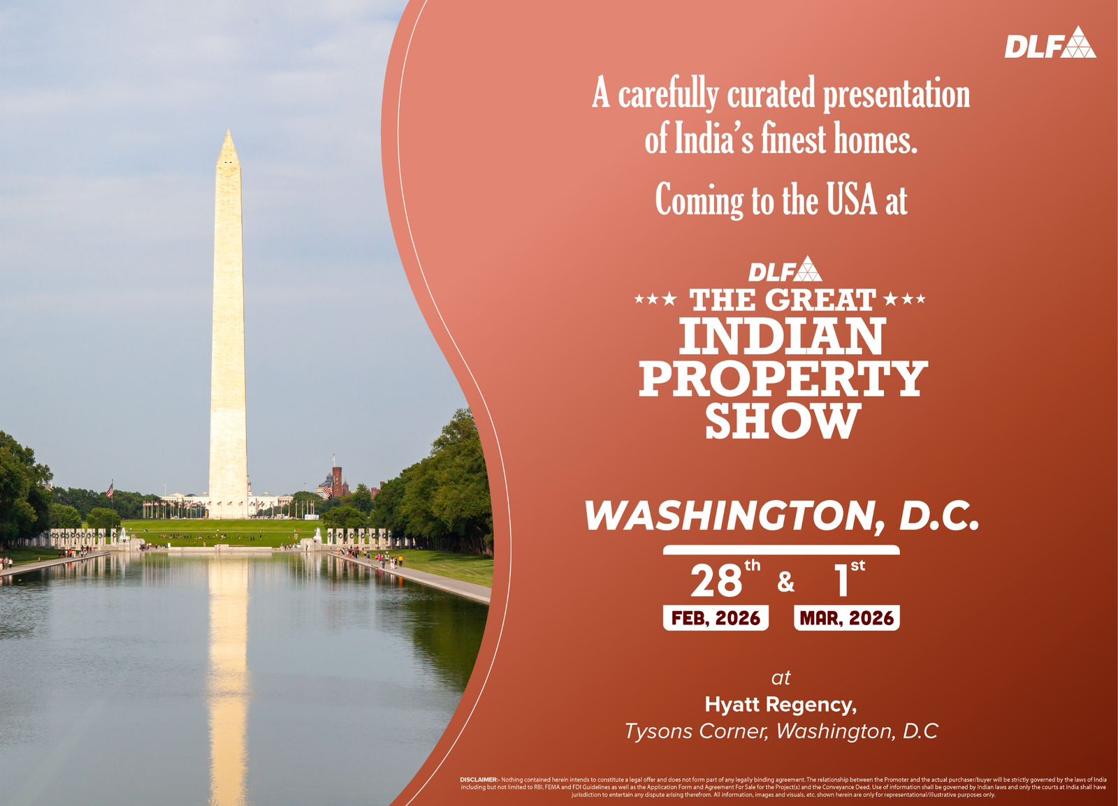 Explore India's Finest Homes at the DLF Great Indian Property Show, Washington D.C. Update