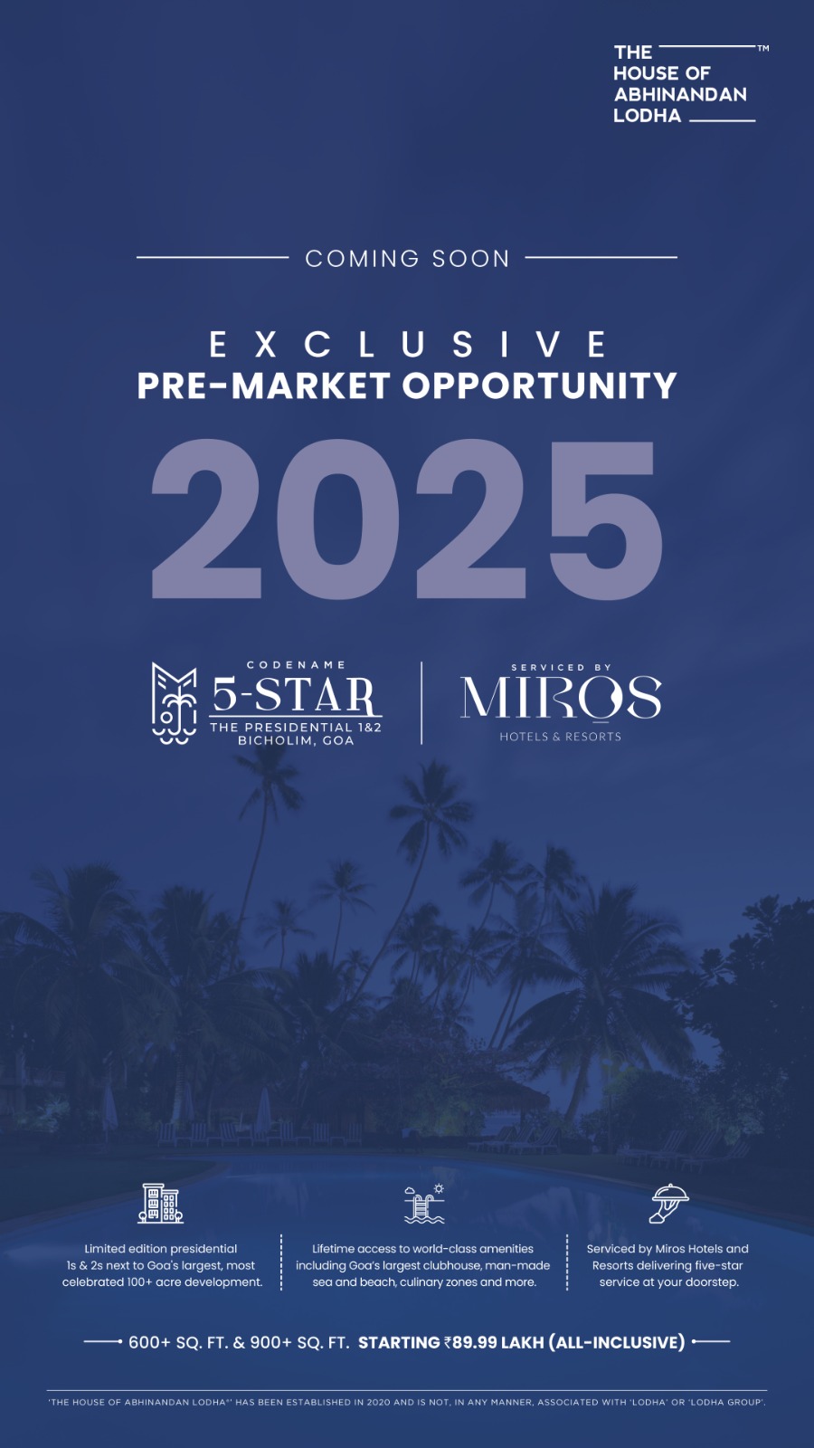 Discover Codename 5-Star, Bicholim, Goa by The House of Abhinandan Lodha Update