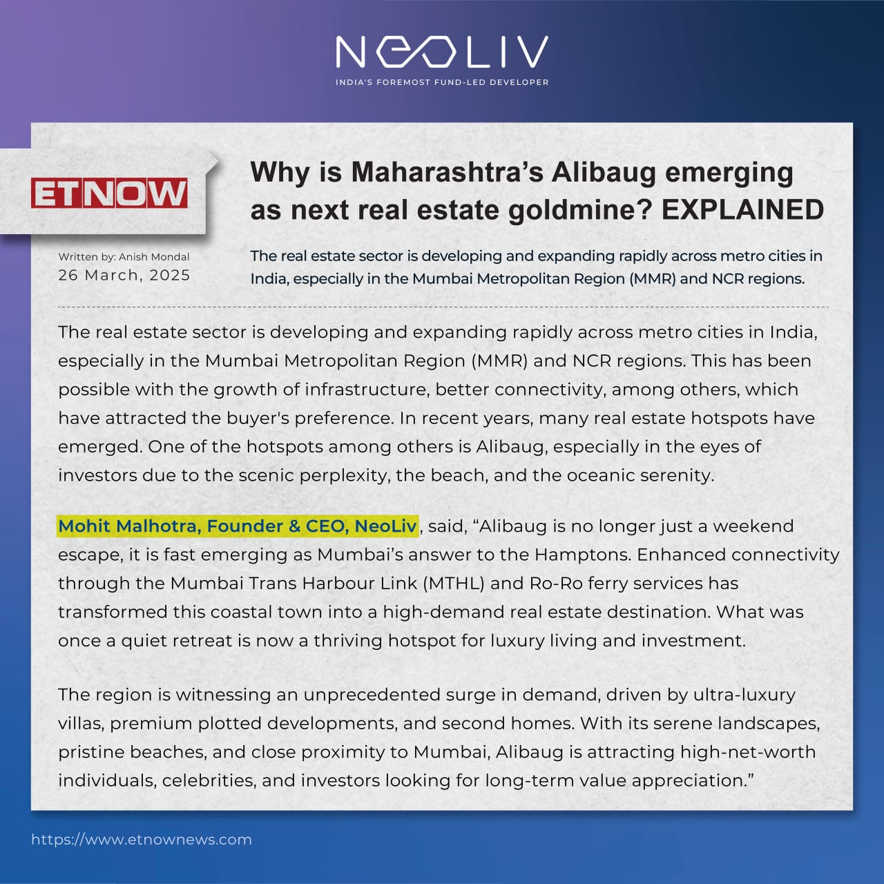 Discover Luxury Living in Alibaug with NeoLiv Update