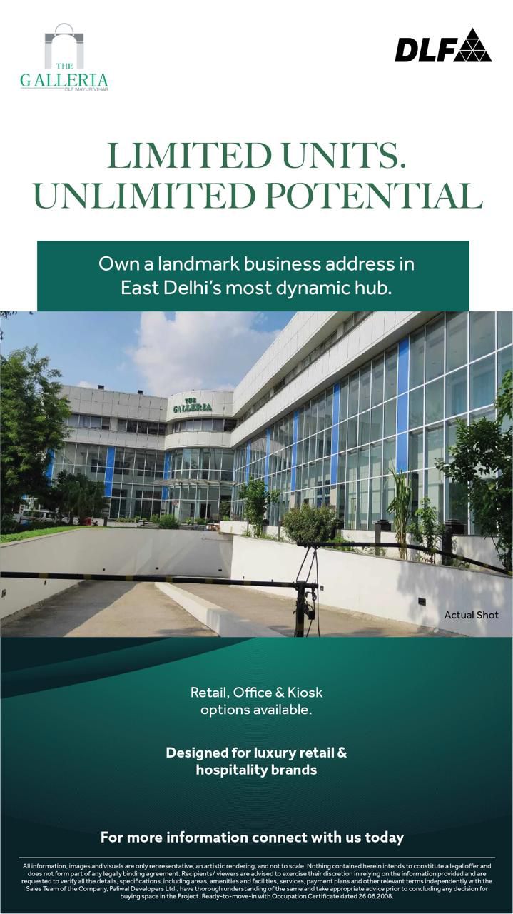 Limited Units at The Galleria || DLF Mayur Vihar Retail Spaces || East Delhi Business Opportunity Update