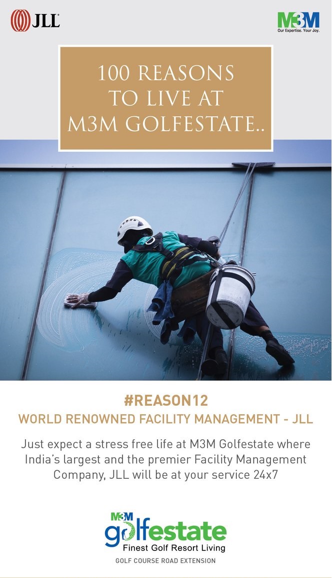 World renowned facility management JLL at M3M Golf Estate. Update
