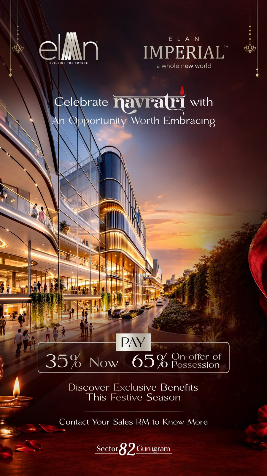 Celebrate Navratri with Elan Imperial Offer || Embrace Festive Benefits Now || Special Payment Plan at Elan Imperial