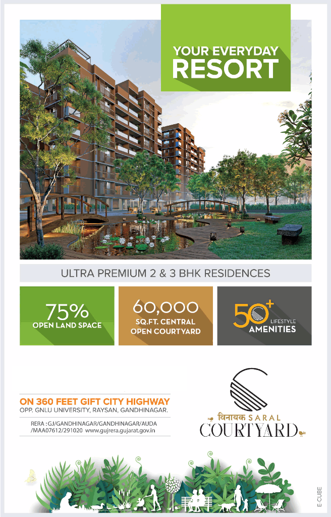 Ultra premium 2 & 3 BHK residences at Vinayak Courtyard, Ahmedabad Update