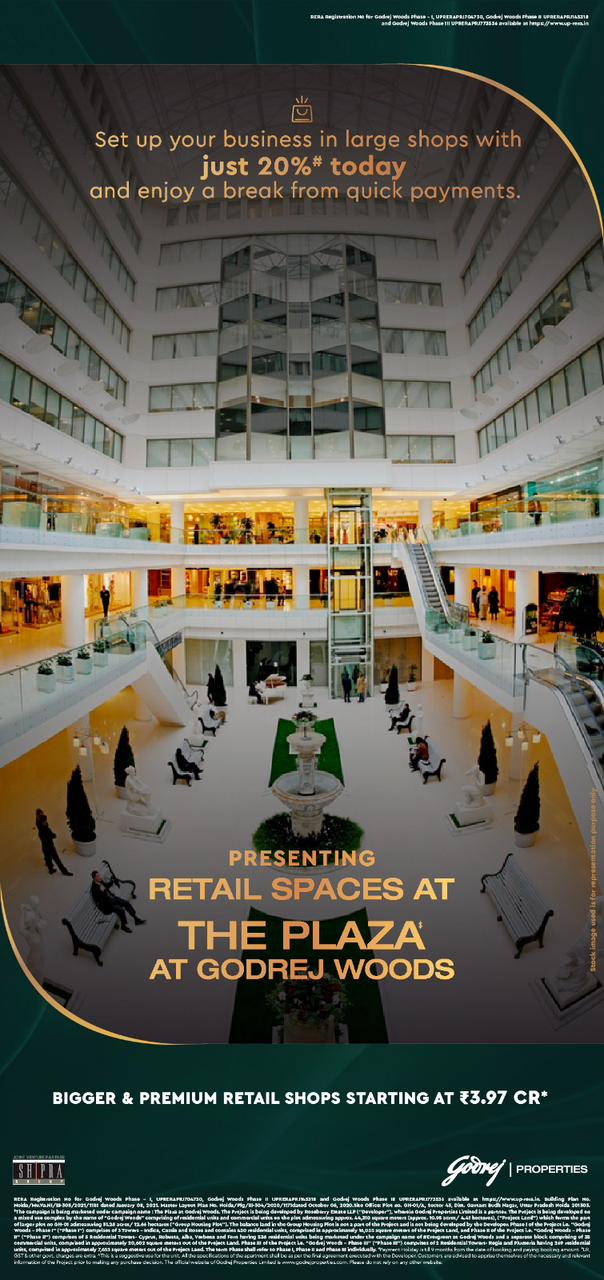 Retail Spaces at The Plaza, Godrej Woods, Starting at ₹3.97 Cr Update