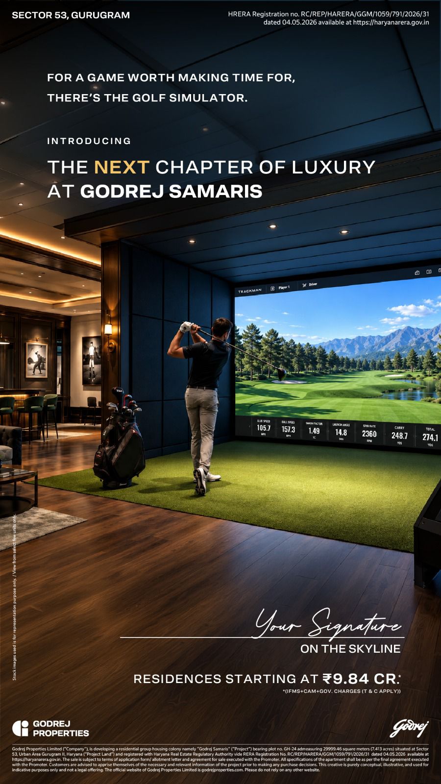 Discover Luxury at Godrej Samaris Gurugram || Experience Unmatched Golf Amenities || Luxury Living Starts at ₹9.84 Cr Update