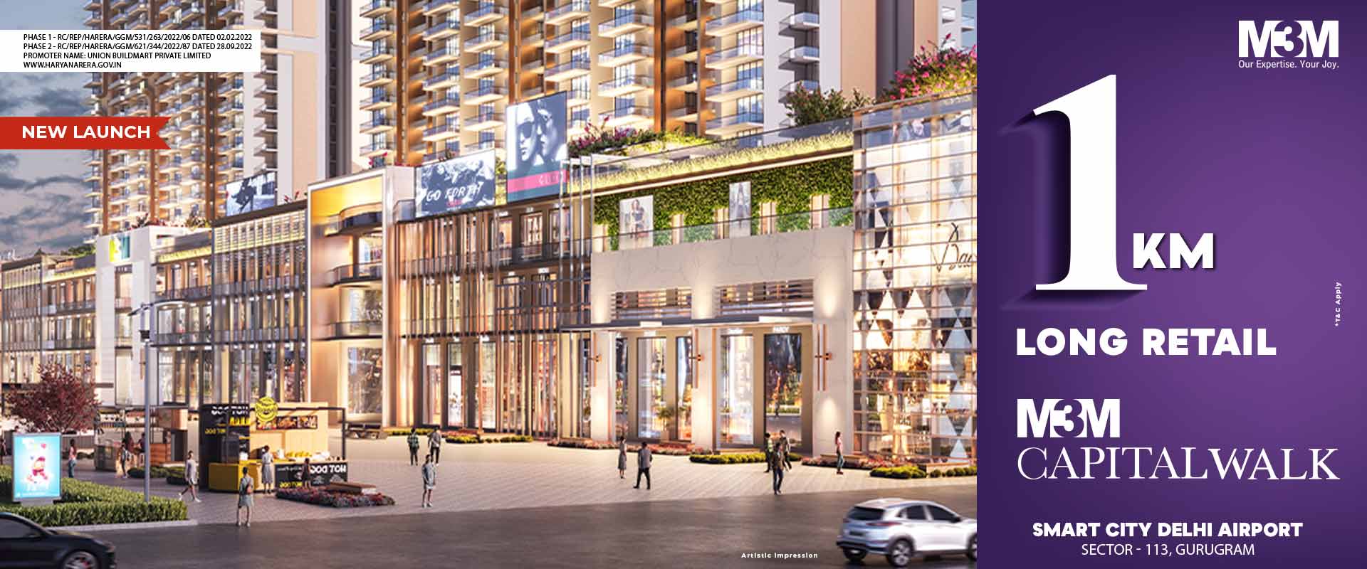 M3M Capital Walk The largest retail experience of Dwarka Expressway, Gurgaon Update