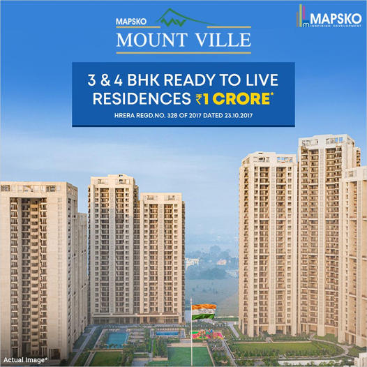 Come home to a residential masterpiece at Mapsko Mount Ville, Gurgaon Update
